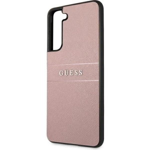 Kup Etui Guess GUHCS21FPSASBPI Samsung Galaxy S21 FE różowy/pink Saffiano Stripe - GUE1582PNK - {ean13} - Sklep Home Screen