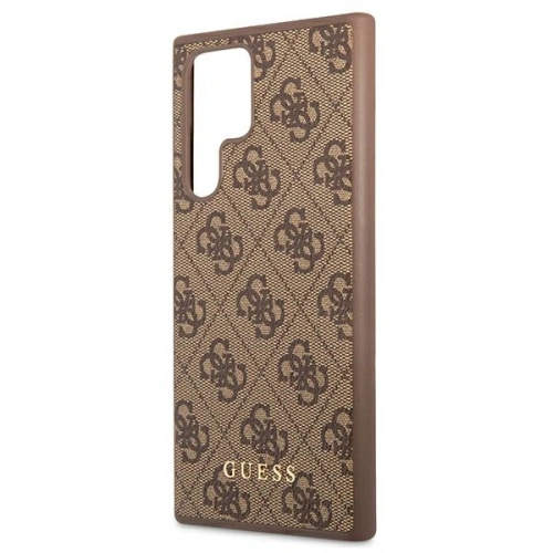 Kup Case Guess GUHCS22LG4GFBR Samsung Galaxy S22 Ultra braun/brown Hartschale 4G Metall Gold-Logo - GUE1583BR - {ean13} - Sklep Home Screen