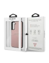 Kup Etui Guess GUHCS21FPSASBPI Samsung Galaxy S21 FE różowy/pink Saffiano Stripe - GUE1582PNK - {ean13} - Sklep Home Screen