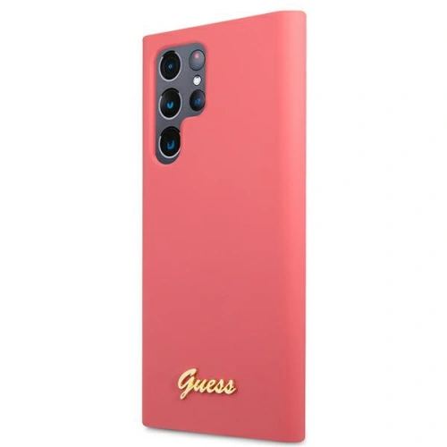 Kup Etui Guess GUHCS22LLSLMGFU Samsung Galaxy S22 Ultra fuchsie/fuchsia tvrdý kryt silikonový Script Metal Logo - GUE1585FHS - {ean13} - Sklep Home Screen