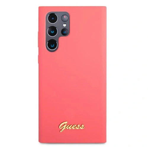 Kup Etui Guess GUHCS22LLSLMGFU Samsung Galaxy S22 Ultra fuchsie/fuchsia tvrdý kryt silikonový Script Metal Logo - GUE1585FHS - {ean13} - Sklep Home Screen