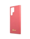 Kup Etui Guess GUHCS22LLSLMGFU Samsung Galaxy S22 Ultra fukszia/fuchsia kemény tok Silicone Script Metal Logo - GUE1585FHS - {ean13} - Sklep Home Screen