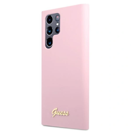 Kup Etui Guess GUHCS22LLSLMGLA Samsung Galaxy S22 Ultra levandulová/lavender hardcase silikonový skript metalové logo - GUE1586LAV - {ean13} - Sklep Home Screen
