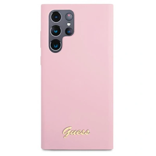 Kup Etui Guess GUHCS22LLSLMGLA Samsung Galaxy S22 Ultra levandulová/lavender hardcase silikonový skript metalové logo - GUE1586LAV - {ean13} - Sklep Home Screen
