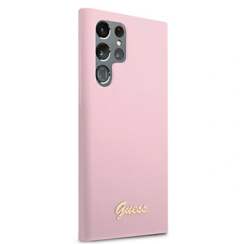 Kup Etui Guess GUHCS22LLSLMGLA Samsung Galaxy S22 Ultra levandulová/lavender hardcase silikonový skript metalové logo - GUE1586LAV - {ean13} - Sklep Home Screen