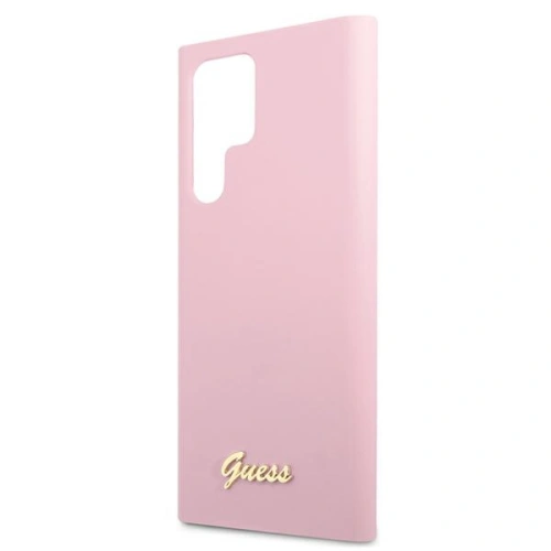 Kup Etui Guess GUHCS22LLSLMGLA Samsung Galaxy S22 Ultra levandulová/lavender hardcase silikonový skript metalové logo - GUE1586LAV - {ean13} - Sklep Home Screen