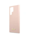 Kup Etui Guess GUHCS22LLSLMGPP Samsung Galaxy S22 Ultra różowy/pink hardcase Silicone Script Metal Logo - GUE1587PNK - {ean13} - Sklep Home Screen