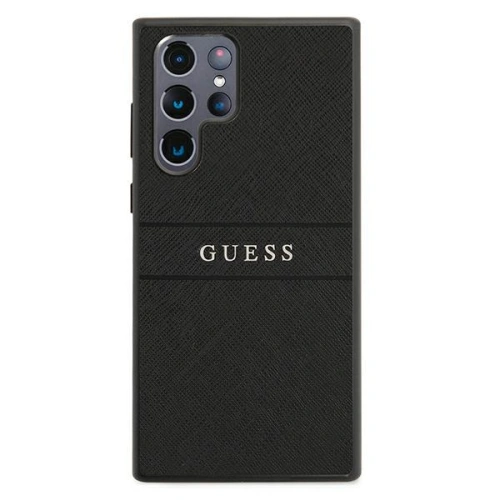Kup Etui Guess GUHCS22LPSASBBK Samsung Galaxy S22 Ultra czarny/black Saffiano Stripe - GUE1588BLK - {ean13} - Sklep Home Screen