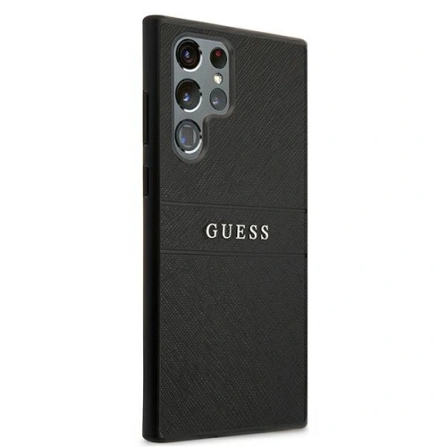 Kup Etui Guess GUHCS22LPSASBBK Samsung Galaxy S22 Ultra czarny/black Saffiano Stripe - GUE1588BLK - {ean13} - Sklep Home Screen