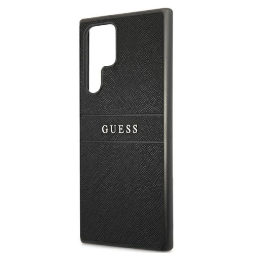 Kup Etui Guess GUHCS22LPSASBBK Samsung Galaxy S22 Ultra czarny/black Saffiano Stripe - GUE1588BLK - {ean13} - Sklep Home Screen