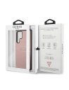 Kup Etui Guess GUHCS22LPSASBPI Samsung Galaxy S22 Ultra rózsaszín/pink Saffiano Stripe - GUE1589PNK - {ean13} - Sklep Home Screen