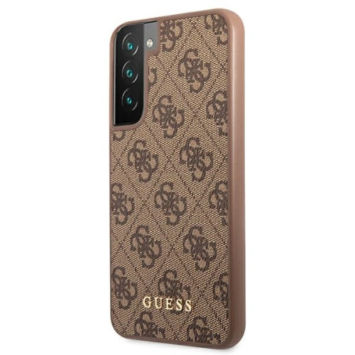 Kup Case Guess GUHCS22MG4GFBR Samsung Galaxy S22+ Plus braun/brown Hard Case 4G Metall Gold Logo - GUE1590BR - {ean13} - Sklep Home Screen