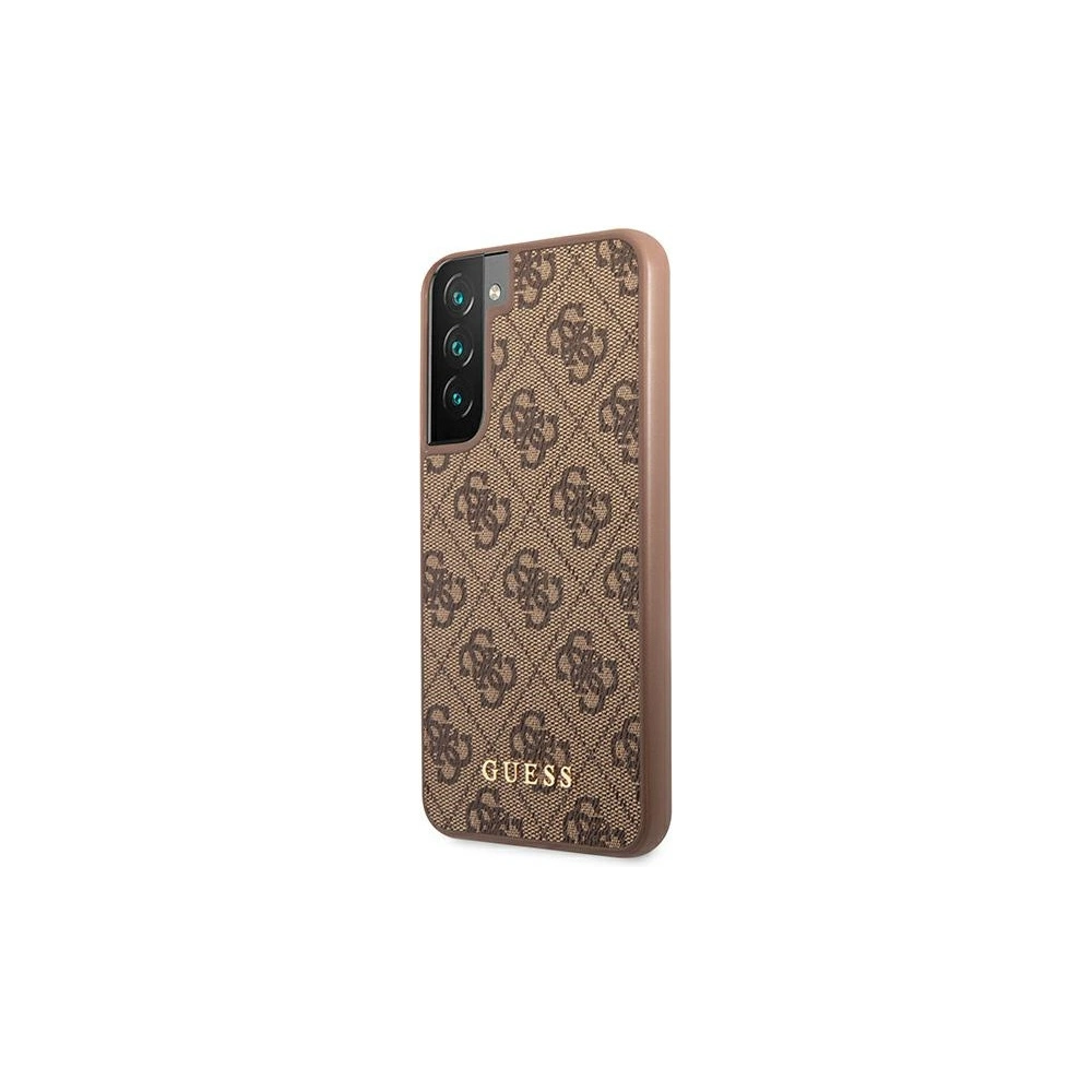 homescreen.pl - Etui Guess GUHCS22MG4GFBR Samsung Galaxy S22+ Plus brązowy/brown hard case 4G Metal Gold Logo