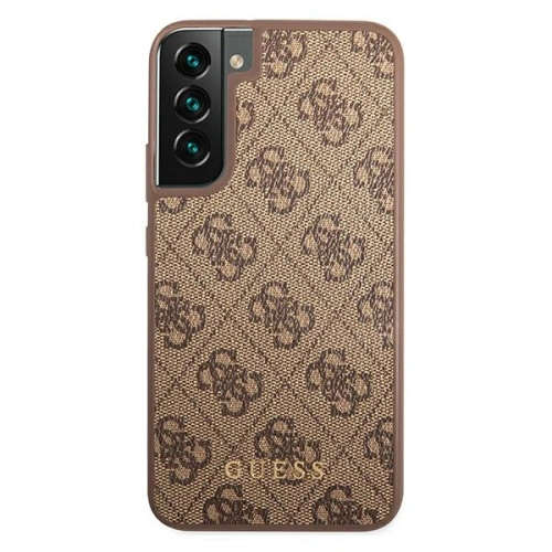 Kup Case Guess GUHCS22MG4GFBR Samsung Galaxy S22+ Plus braun/brown Hard Case 4G Metall Gold Logo - GUE1590BR - {ean13} - Sklep Home Screen