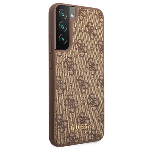 Kup Case Guess GUHCS22MG4GFBR Samsung Galaxy S22+ Plus braun/brown Hard Case 4G Metall Gold Logo - GUE1590BR - {ean13} - Sklep Home Screen