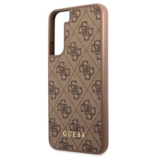 Kup Case Guess GUHCS22MG4GFBR Samsung Galaxy S22+ Plus braun/brown Hard Case 4G Metall Gold Logo - GUE1590BR - {ean13} - Sklep Home Screen