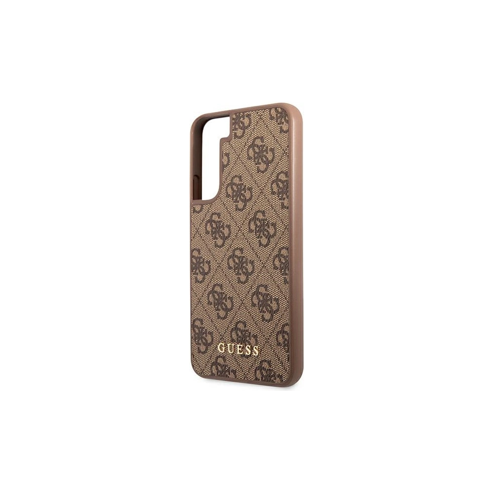 homescreen.pl - Etui Guess GUHCS22MG4GFBR Samsung Galaxy S22+ Plus brązowy/brown hard case 4G Metal Gold Logo