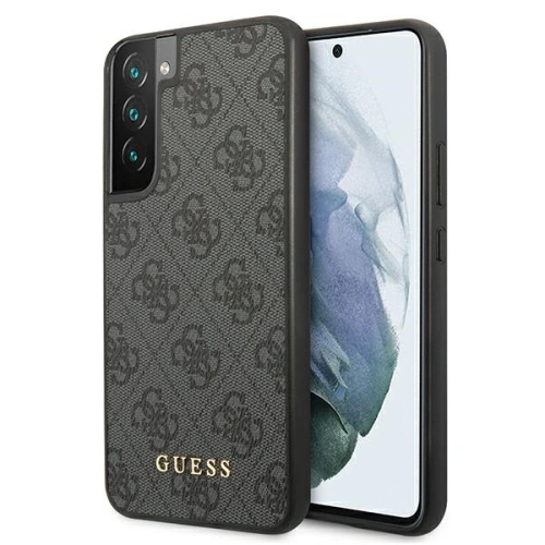 Buy Guess GUHCS22MG4GFGR Samsung Galaxy S22+ Plus grey hard case 4G Metal Gold Logo - GUE1591GRY - {ean13} - Home Screen Store Europe