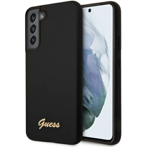 Kup Case Guess GUHCS22MLSLMGBK Samsung Galaxy S22+ Plus schwarz/black hardcase Silikon Schriftzug Metall-Logo - GUE1592BLK - {ean13} - Sklep Home Screen