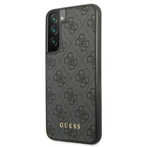 Buy Guess GUHCS22MG4GFGR Samsung Galaxy S22+ Plus grey hard case 4G Metal Gold Logo - GUE1591GRY - {ean13} - Home Screen Store Europe