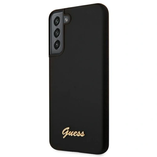 Kup Etui Guess GUHCS22MLSLMGBK Samsung Galaxy S22+ Plus czarny/black hardcase Silicone Script Metal Logo - GUE1592BLK - {ean13} - Sklep Home Screen