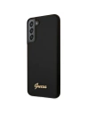 Buy Guess GUHCS22MLSLMGBK Samsung Galaxy S22+ Plus black hardcase Silicone Script Metal Logo - GUE1592BLK - {ean13} - Home Screen Store Europe