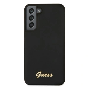 homescreen.pl - Etui Guess GUHCS22MLSLMGBK Samsung Galaxy S22+ Plus czarny/black hardcase Silicone Script Metal Logo