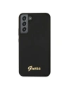 Buy Guess GUHCS22MLSLMGBK Samsung Galaxy S22+ Plus black hardcase Silicone Script Metal Logo - GUE1592BLK - {ean13} - Home Screen Store Europe