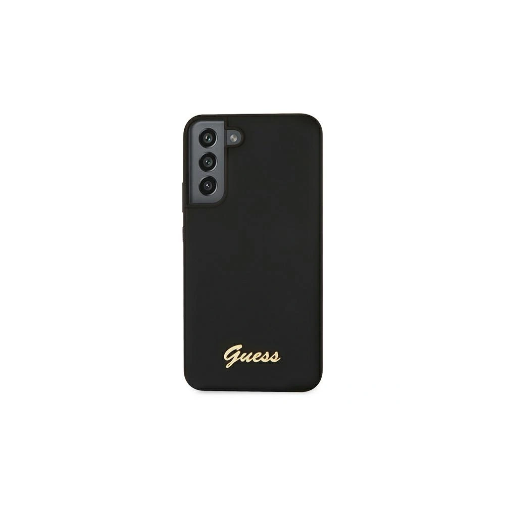 homescreen.pl - Etui Guess GUHCS22MLSLMGBK Samsung Galaxy S22+ Plus czarny/black hardcase Silicone Script Metal Logo
