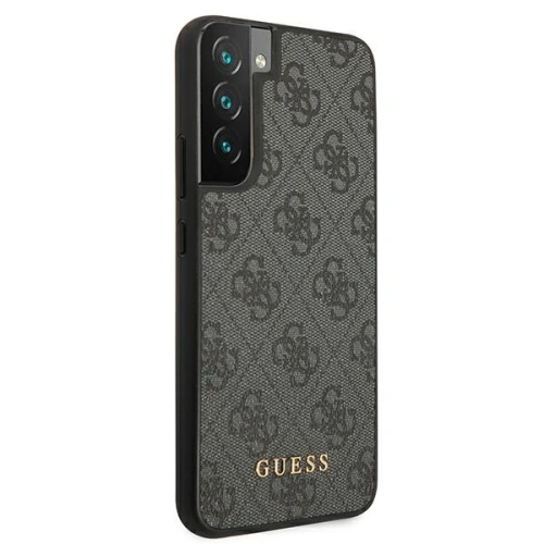 Buy Guess GUHCS22MG4GFGR Samsung Galaxy S22+ Plus grey hard case 4G Metal Gold Logo - GUE1591GRY - {ean13} - Home Screen Store Europe