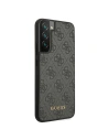 Buy Guess GUHCS22MG4GFGR Samsung Galaxy S22+ Plus grey hard case 4G Metal Gold Logo - GUE1591GRY - {ean13} - Home Screen Store Europe