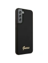 Kup Etui Guess GUHCS22MLSLMGBK Samsung Galaxy S22+ Plus czarny/black hardcase Silicone Script Metal Logo - GUE1592BLK - {ean13} - Sklep Home Screen