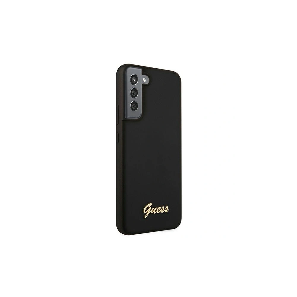 homescreen.pl - Etui Guess GUHCS22MLSLMGBK Samsung Galaxy S22+ Plus czarny/black hardcase Silicone Script Metal Logo