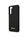 Buy Guess GUHCS22MLSLMGBK Samsung Galaxy S22+ Plus black hardcase Silicone Script Metal Logo - GUE1592BLK - {ean13} - Home Screen Store Europe
