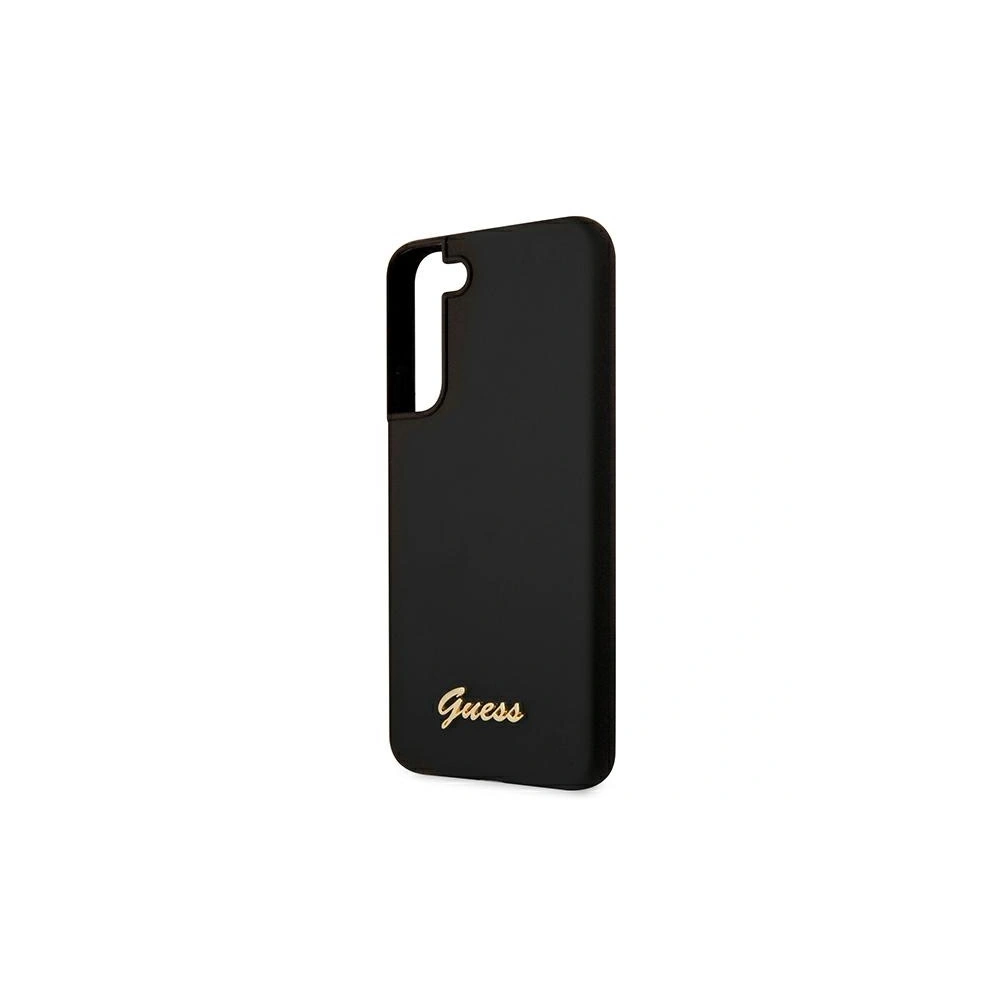 homescreen.pl - Etui Guess GUHCS22MLSLMGBK Samsung Galaxy S22+ Plus czarny/black hardcase Silicone Script Metal Logo