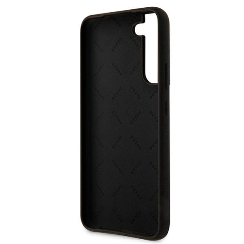 Buy Guess GUHCS22MLSLMGBK Samsung Galaxy S22+ Plus black hardcase Silicone Script Metal Logo - GUE1592BLK - {ean13} - Home Screen Store Europe