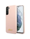 Kup Etui Guess GUHCS22MLSLMGPP Samsung Galaxy S22+ Plus roz/pink hardcase Silicone Script Metal Logo - GUE1593PNK - {ean13} - Sklep Home Screen
