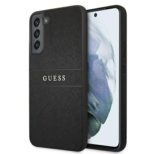 Buy Guess GUHCS22MPSASBBK Samsung Galaxy S22+ Plus black Saffiano Stripe - GUE1594BLK - {ean13} - Home Screen Store Europe