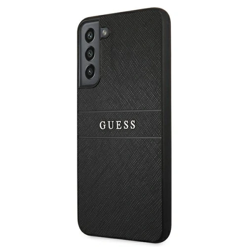Buy Guess GUHCS22MPSASBBK Samsung Galaxy S22+ Plus black Saffiano Stripe - GUE1594BLK - {ean13} - Home Screen Store Europe