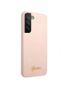 Buy Guess GUHCS22MLSLMGPP Samsung Galaxy S22+ Plus pink hardcase Silicone Script Metal Logo - GUE1593PNK - {ean13} - Home Screen Store Europe