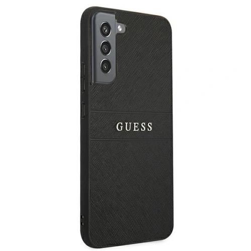 Buy Guess GUHCS22MPSASBBK Samsung Galaxy S22+ Plus black Saffiano Stripe - GUE1594BLK - {ean13} - Home Screen Store Europe