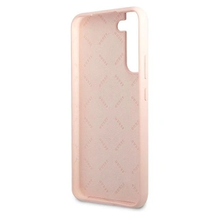homescreen.pl - Etui Guess GUHCS22MLSLMGPP Samsung Galaxy S22+ Plus różowy/pink hardcase Silicone Script Metal Logo