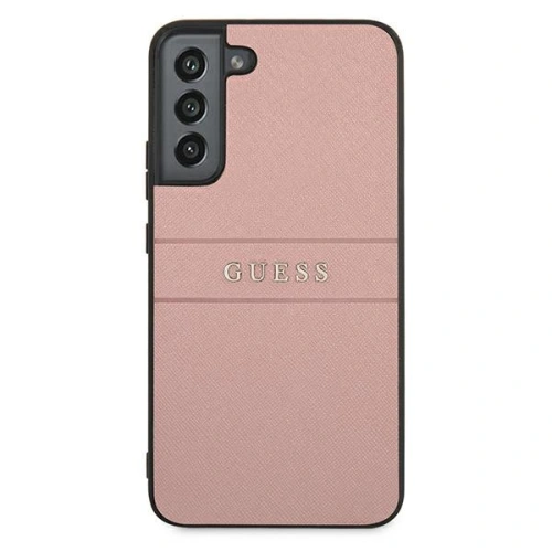 Buy Guess GUHCS22MPSASBPI Samsung Galaxy S22+ Plus pink Saffiano Stripe - GUE1595PNK - {ean13} - Home Screen Store Europe