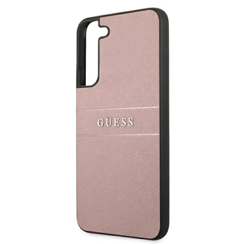 Buy Guess GUHCS22MPSASBPI Samsung Galaxy S22+ Plus pink Saffiano Stripe - GUE1595PNK - {ean13} - Home Screen Store Europe