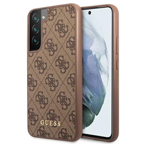 Kup Case Guess GUHCS22SG4GFBR Samsung Galaxy S22 braun/brown Hardcase 4G Metal Gold Logo - GUE1596BR - {ean13} - Sklep Home Screen