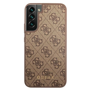 Kup Etui Guess GUHCS22SG4GFBR Samsung Galaxy S22 maro/brown husă rigidă 4G Metal Gold Logo - GUE1596BR - {ean13} - Sklep Home Screen