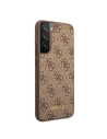 Buy Guess GUHCS22SG4GFBR Samsung Galaxy S22 brown hard case 4G Metal Gold Logo - GUE1596BR - {ean13} - Home Screen Store Europe