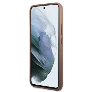 Kup Etui Guess GUHCS22SG4GFBR Samsung Galaxy S22 maro/brown husă rigidă 4G Metal Gold Logo - GUE1596BR - {ean13} - Sklep Home Screen