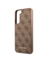 Buy Guess GUHCS22SG4GFBR Samsung Galaxy S22 brown hard case 4G Metal Gold Logo - GUE1596BR - {ean13} - Home Screen Store Europe