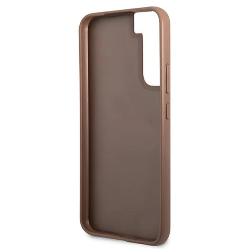 Buy Guess GUHCS22SG4GFBR Samsung Galaxy S22 brown hard case 4G Metal Gold Logo - GUE1596BR - {ean13} - Home Screen Store Europe